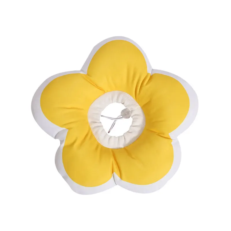 Pet Cat Dog Elizabeth Circle Collar Avocado Shaped Cotton Adjustable Dogs Protective Neck Collar Cone Recovery Wound Collar 