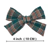2 PCS 4 inches Plaid Festive Accessories Tartan Bow Hair Clips Scottish Bow Barrettes for Kids Baby Girls 5
