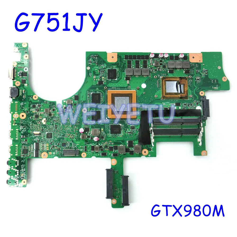 ROG G751JY GeForce GTX980M W/ i7CPU материнская плата для ноутбука ASUS G751J G751JT G751 G751JL ноутбук Rev2.5 |