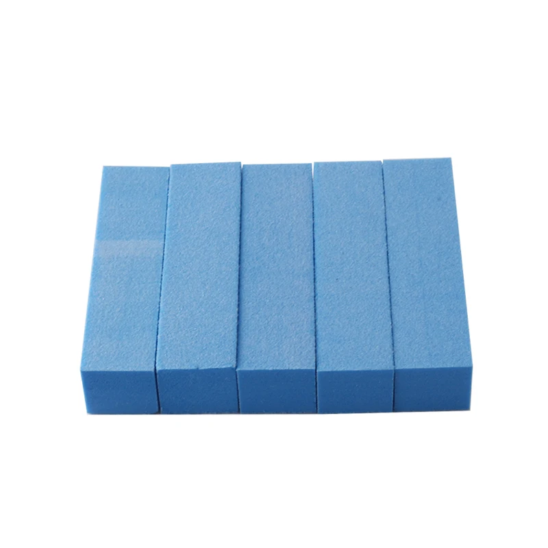 Профессиональная пилка для полировки ногтей 5 шт. маникюрные инструменты Полировочный блок Наждачная губка инструменты для дизайна ногтей Гель-лак для ногтей - Цвет: blue 5pcs
