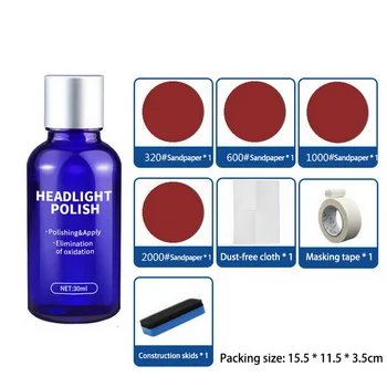 

Universal Car headlight repair fluid Coating Solution Repair Kit Rearview Coating Headlight Polishing Anti-scratch Liquid