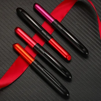 

High-end Illustrator Joint Publishing Lipstick Fountain Pen Metal 0.4mm Financial inking Pens with Bottle Ink Set for Women Gift