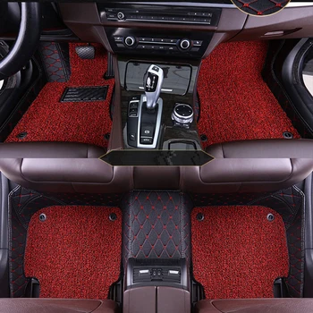 

Custom car floor mat 2 layers for Tesla model 3 Model S Model X car styling accessories automobile foot covers foot mat