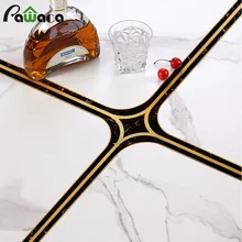 5M Black Gold Self Adhesive Tile Sticker Waterproof Wall Gap Sealing Tape Strip Floor Tile Beauty Seam Sticker Home Decoration