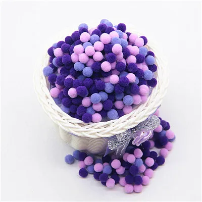 Мини Помпон 8 мм Pom Poms Ponpon многоцветные Pompony ремесла поставки DIY для детской игрушки швейные украшения для дома и свадьбы 20 г - Цвет: 112632 20g