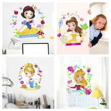 Rapunzel Snow White Cinderalle Belle Ariel Princess Wall Stickers For Kids Room Decoration Diy Cartoon Wall Art Decal Pvc Poster Rapunzel Snow White Cinderalle Belle Ariel Princess Wall Stickers For Kids Room Decoration Diy Cartoon Wall Art Decal Pvc Poster