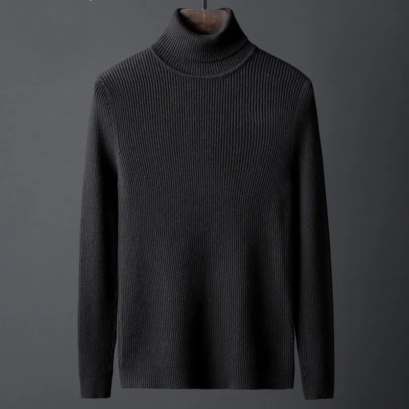 ^Cheap Winter New Mens Turtleneck Brand Fashion Solid Color Long Sleeve Thick Pullover Knitted Sweaters Male Plus Size 4XL Pull Homme