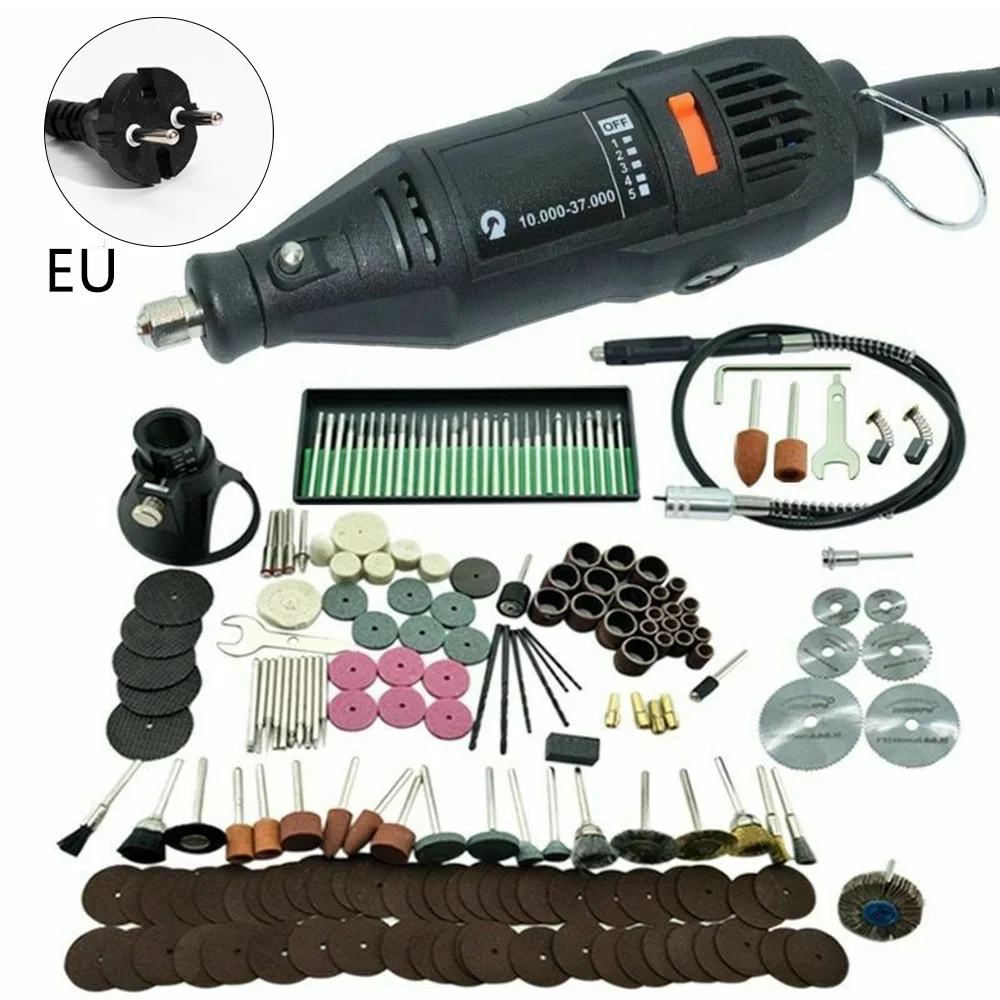

Electric Rotary Hammer Drill With Cutter Drill Bits Sandpaper Attachment Tools