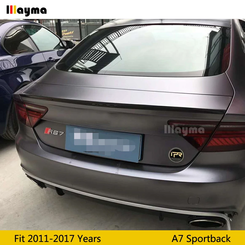 Спойлер для заднего багажника из углеродного волокна Audi A7 Sportback 2011 2012 2013 2014 2015 2016