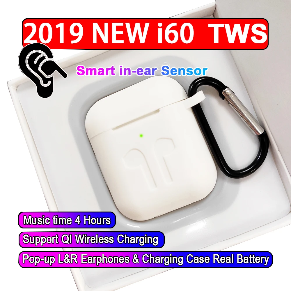 

Original 2019 Aire 2 i60 Tws Bluetooth Earphone Ture Wireless Earbuds Touch Control Headset Headphone Para Elari Nanopods i2000