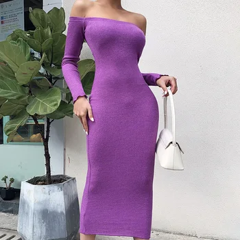 

Madam clothing UVRCOS 2020 New off-Shoulder Elegant Graceful Dress Solid color tube top dress