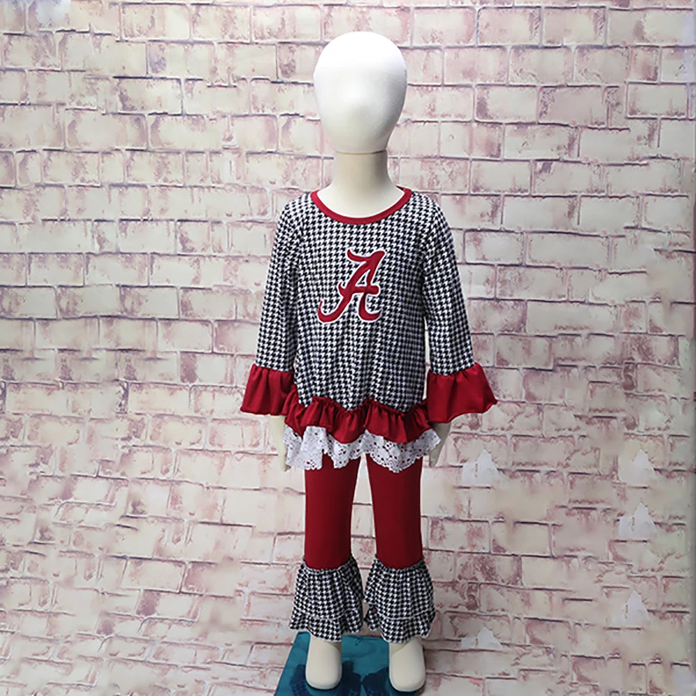 

Toddle Baby Girl Letter Printed Long Sleeve Football Outfit Baby Girl Clothes Dropshipping 2GK908-1480-HY