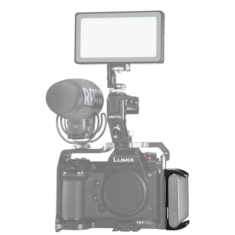 Abkt-uurig R010 power Bank DSLR камера клетка кронштейн держатель зажима портативный алюминиевый сплав Мобильный телефон Выдвижной зажим с 1/4 S
