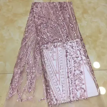 

Fashion French Lace Material With sequins High Quaity L-111812 African French Net Lace Fabric