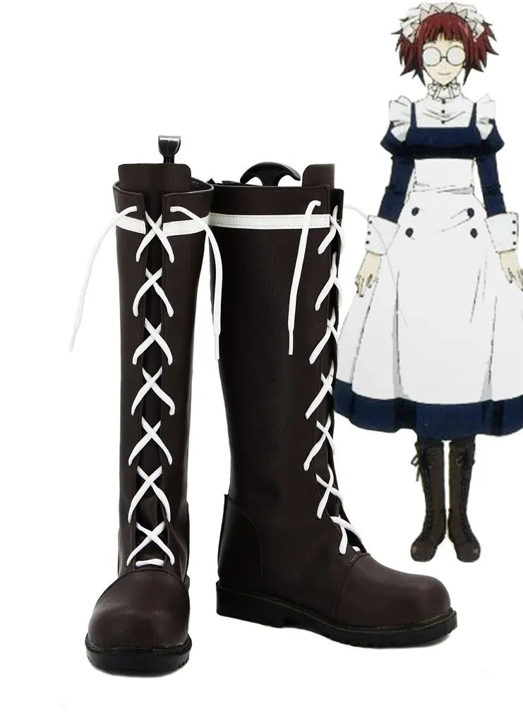 

Black Butler Kuroshitsuji Mey Rin Cosplay Shoes Boots Custom Made