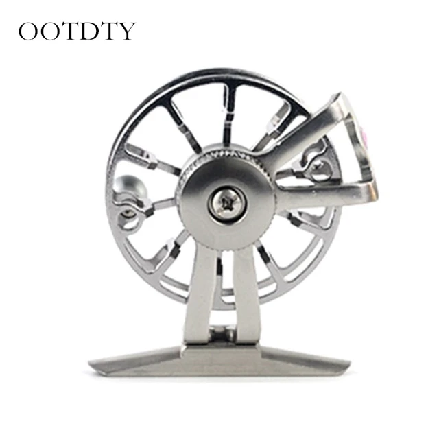 US $3.42 Freshwater Aluminum Fly Fishing Line Reel Right Hand Size Winter Fishing Wheel Fishing Supplies Fis