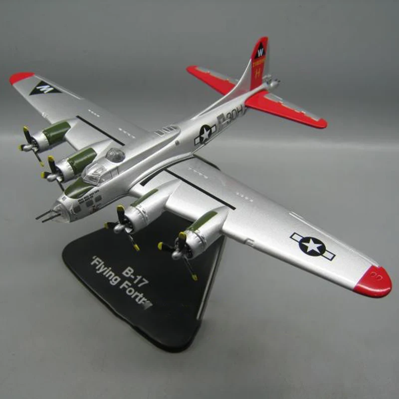 Литья под давлением 1/144 весы B17 B 17 с принтом USA Army тяжелого бомбардировщика литьем