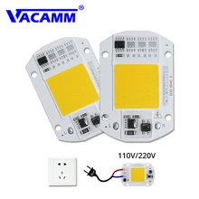 Встроенный светодиодный светильник COB, лампа AC220V 110 в 30 Вт 50 Вт, светодиодный светильник с умным IC драйвером, белый/теплый белый, DIY прожектор, точечный светильник