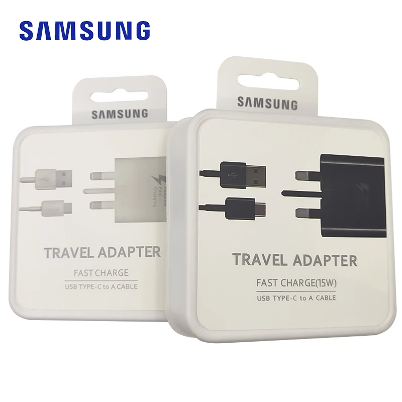 

Samsung Fast Charger UK Plug Adapter 15W Quick Charge Type C Cable For Galaxy S10 S9 S8 Plus A70 A50 A30 Note 9 8 note 10 10+