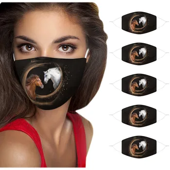 

5PCS Breathable Face Mask Reusable Windproof Mouth Mask Washable Face Shield Cloth Mouth Cover mondmaskers Tapabocas