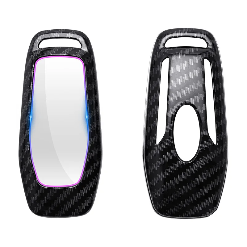 Sleek Carbon Fiber Car Key Cover Case - Premium Car Accessory