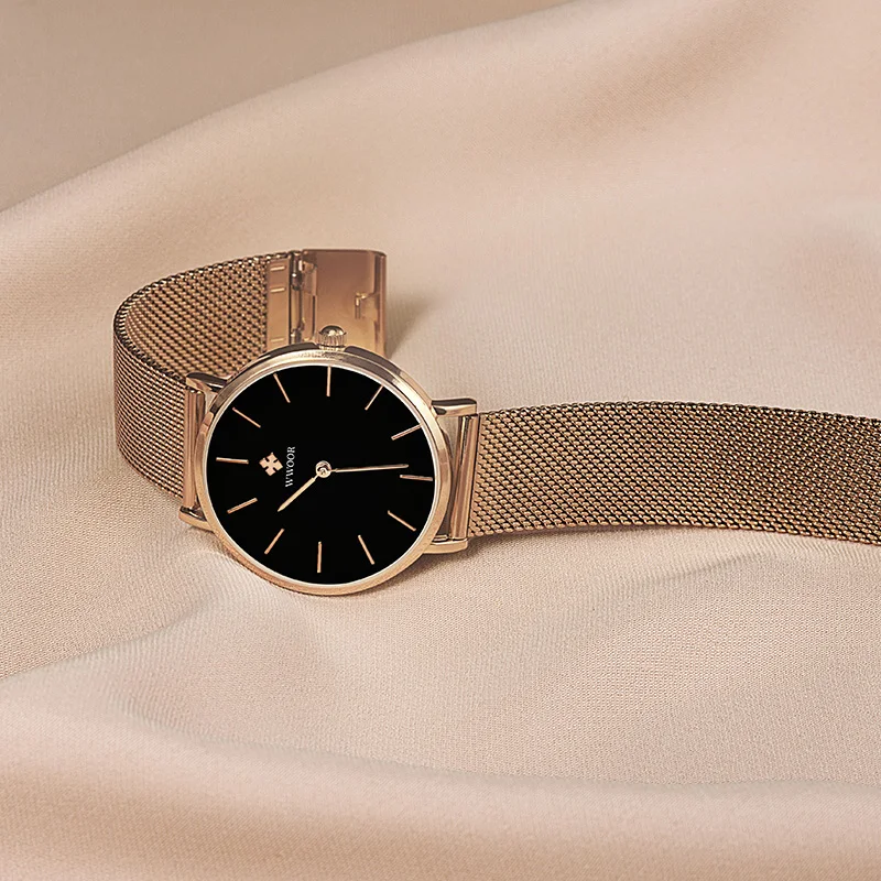 WWOOR Fashion Woman Watches Top Brand Luxury Ladies Quartz Wristwatch Stainless Steel Female Clock Women Waterproof Reloj Hombre