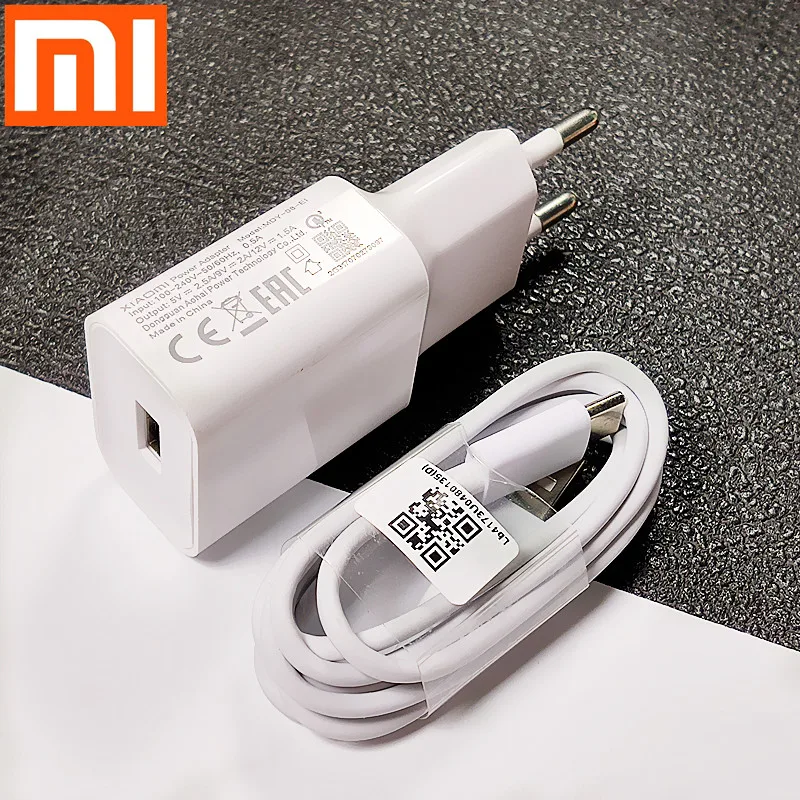 Xiaomi Fast Charger 18W QC3.0 EU 9V2A Power Adapter USB Type C cable For  Redmi note 7 pro Mi 6 6X 8 A2 A1 Note 8 max3 mi 8 lite