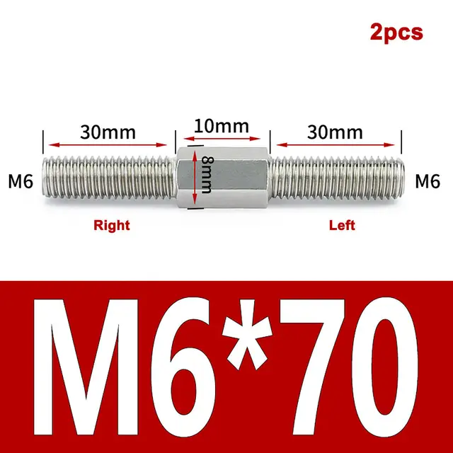 M6x70mm-2pcs