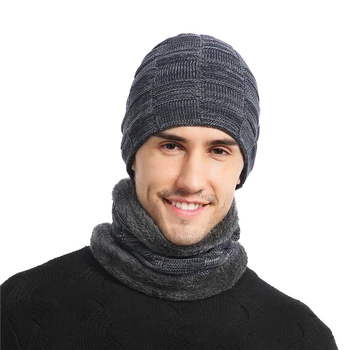 

Winter Beanie Hat For Men Women Hat Scarf Warm Scarf Hat Set Male Female Hat Scarf Set 2 Pcs Skullies Beanies