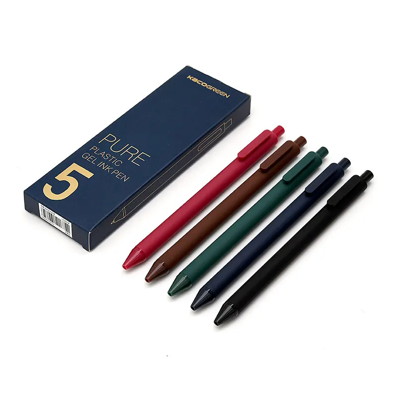 

Andstal KACO OLD SCHOOL COLORS INK Retractable Gel Pen Set 0.5mm Colorful Gel Ink Pen Refill gelpen for school stationary pens