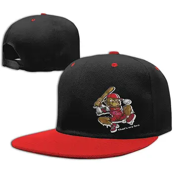 

TSDFCFunny Baseball Pictures Caption Contrast Hip Hop Baseball Cap Unisex Adjustable White