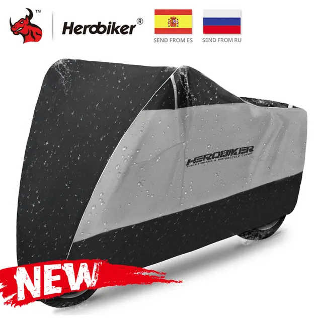 US $12.01 HEROBIKER Motorcycle Cover Outdoor Uv Protector Scooter Cover Bike Waterproof Dustproof Moto Rain C