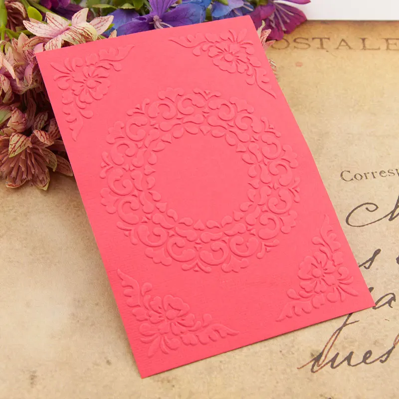 

HOT plastic wreath template craft card making paper card album wedding decoration scrapbooking Embossing folders