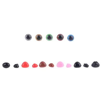 

Colorful 450 Pcs Plastic Crafts Screw Safety Eyes Nose 24 Grid Doll DIY Kit U50F