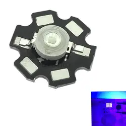 10 шт. 3 Вт высокомощный Светодиодный УФ-светильник 395-400nm Ультрафиолетовый с 20 мм star pcb DIY