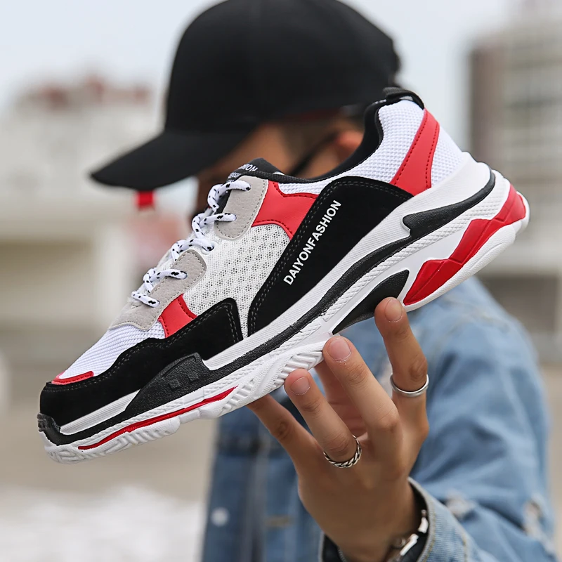 

Original Men Running Shoes Sneakers Disruptor 2 White Sneakers Cushioning Platform Lightweight Fitness Sports Triple-S Walking