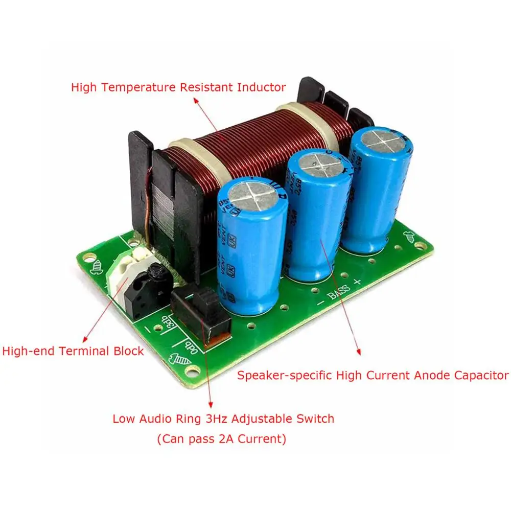 200W 4-8 Ω WEAH-85 1-way басовый сабвуфер кроссовер Сабвуфер частотный делитель &quotсделай