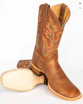 

Winter New Fashion Men Pu Leather Platform Shoes Male Vintage Casual Classic High Quality Western Boots Zapatos De Hombre 4M261