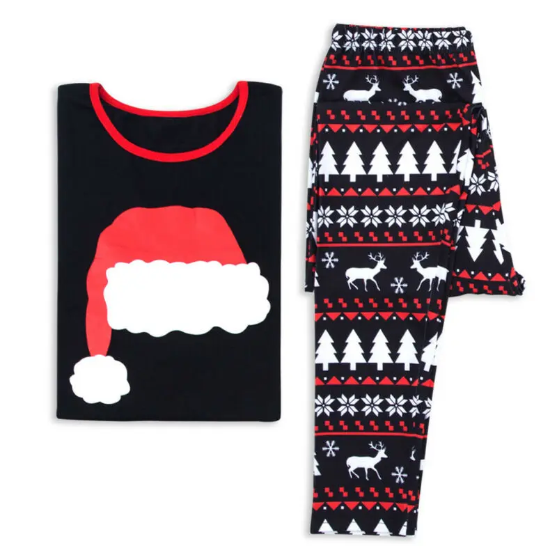 

Family Christmas Pajamas Set Xmas Pjs Matching Pyjamas Adult Xmas Hat Sleepwear