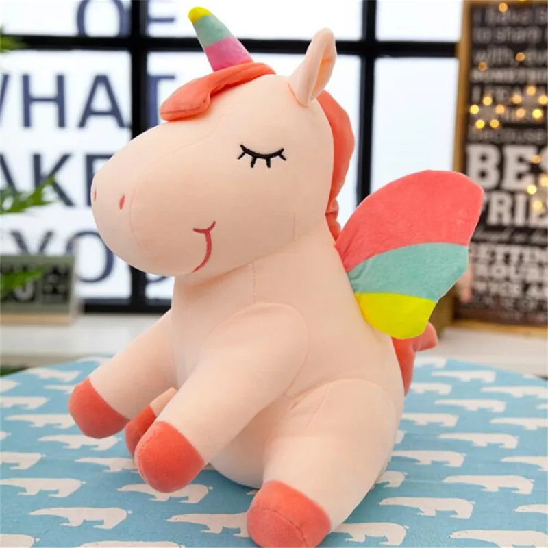 25 см мягкий милый Радужный Единорог игрушка плюшевая игрушка-животное лошадь детские игрушки, детские куклы подарки на день рождения