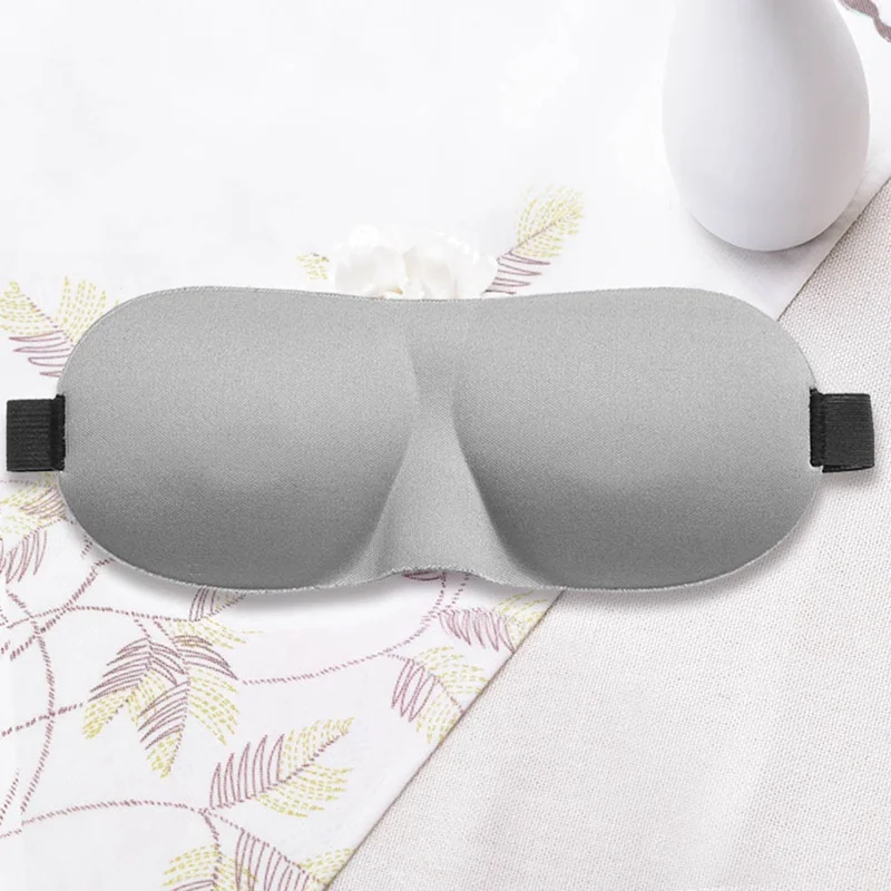 3D маска для глаз ночной расслабляющий сон мягкий тент крышка Спящая повязка на глаза - Название цвета: GY