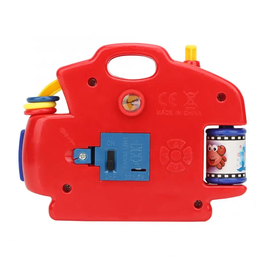1 подсветка для ПК проекционная камера пластиковая красная обучающая многофункциональная мультяшная, с изображением животного мира детская игрушка для раннее развитие детей развивающие игрушки