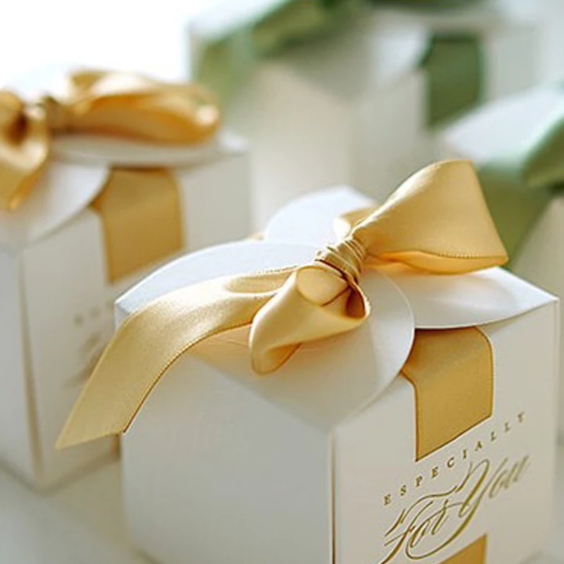 Квадратный Бумага конфеты коробки, свадебные сувениры bonbon Подарочная коробка Упаковка для шоколада, ручная работа подарки сумки вечерние украшения Кахас для подарков - Цвет: yellow