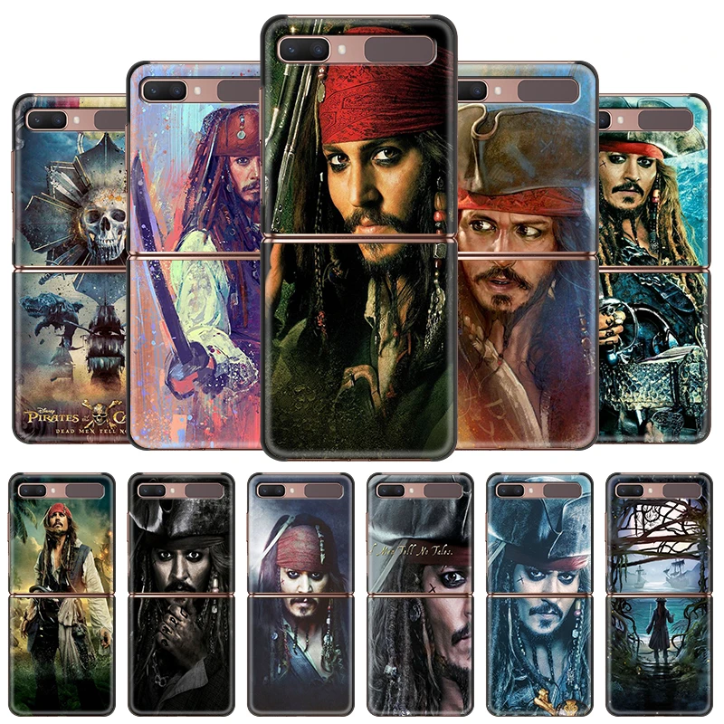 Disney Pirates of the Caribbean Shockproof Cover for Samsung Galaxy Z Flip Flip3 5G Black Phone Case Shell Hard Coque Capa galaxy flip3 case