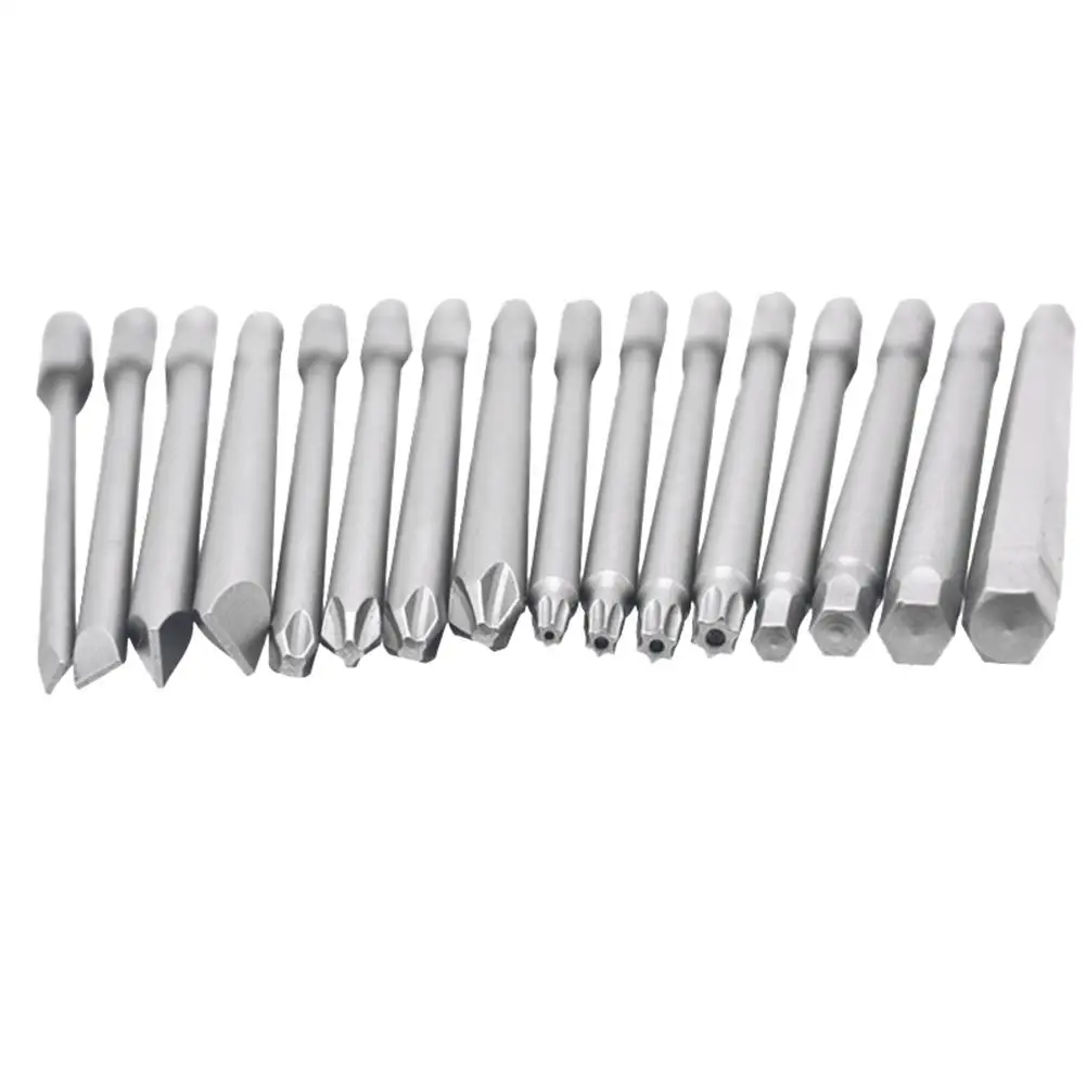 Drill Screwdriver Bit Drill Bits Drill Bit 6 8 10 16pcs set 100mm Alloy Steel S2 Slotted Phillips Professional Screwdriver Bits Straight Cross Head Batches Hand Tools