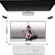 Противоскользящий натуральный резиновый большой игровой Assassins Creed геймер Коврик Для Мыши для ПК большая клавиатура для ноутбука игровой коврик для мыши коврик для мышки
