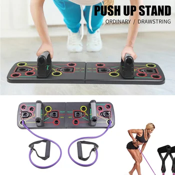 

Push Ups Stands Rack Board 9 In 1 System Body Building Fitness Exercise Tools Men Women Push-up Stands Gym Exercise