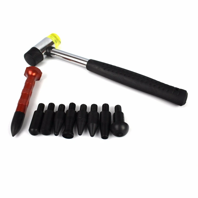 

Paintless Dent Repair Hail Removal Tools Kit Tap Down Pen With 9 Heads Pdr Tools Set Tools Kit