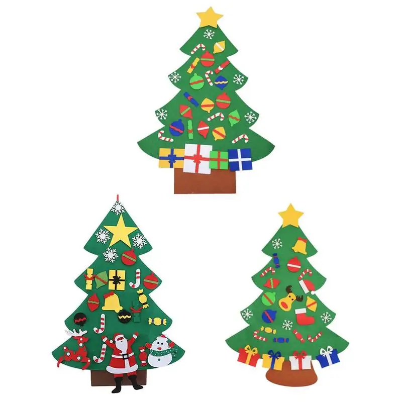 

Christmas Decoration Children's Handmade Puzzle DIY Stereo Christmas Tree Christmas Child Gift Pendant 2019 Child New Year Toy