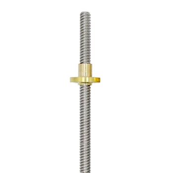 

100-600mm Stainless Steel T-type Stepper Motor Trapezoidal Lead Screw 8mm Thread T8 For 3D Printer LFX-ING